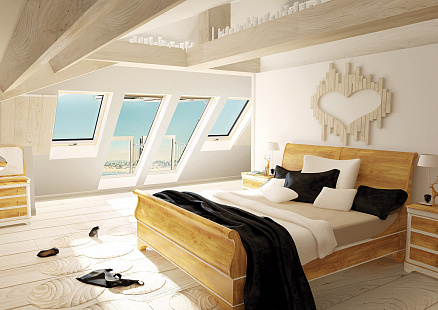 Объект из Мансардные окна Fakro FGH-V P2 GALERIA